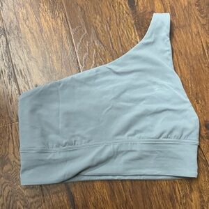 Lululemon One-Shoulder Gray Sports Bra